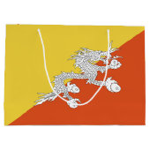 Butane-Flagge Große Geschenktüte (Rückseite)