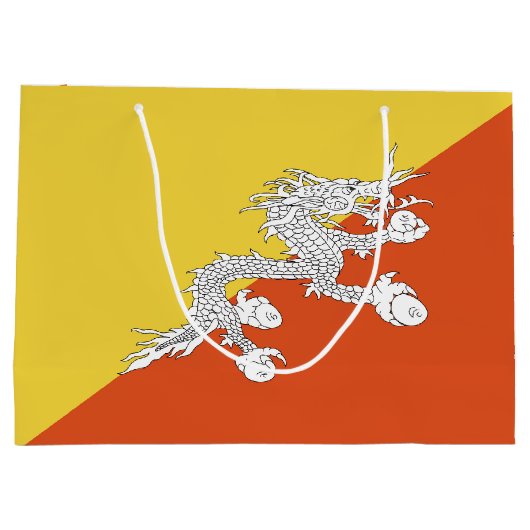 Butane-Flagge Große Geschenktüte (Rückseite)