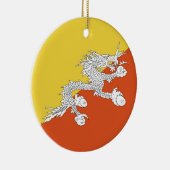 Butane-Flagge Keramik Ornament (Rechts)