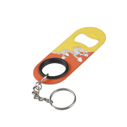 Butane-Flagge Mini Flaschenöffner (Rückseite Schrägansicht)