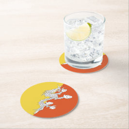 Butane-Flagge Runder Pappuntersetzer