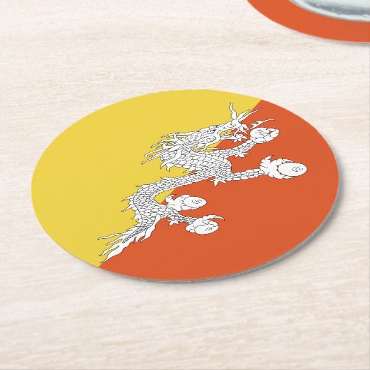 Butane-Flagge Runder Pappuntersetzer (Angewinkelt)