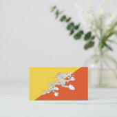 Butane-Flagge Visitenkarte (Stehend Vorderseite)