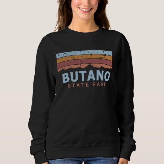 Butano State Park California Retro Cool Sweatshirt (Vorderseite)