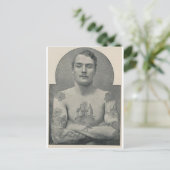 Butch Bruce, der tätowierte australische Seeleute Postkarte (Stehend Vorderseite)