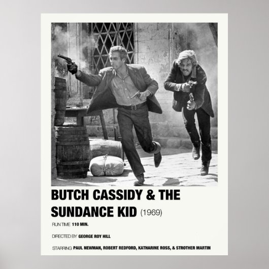 Butch Cassidy und The Sundance Kid 1969 Alternat Poster (Vorne)
