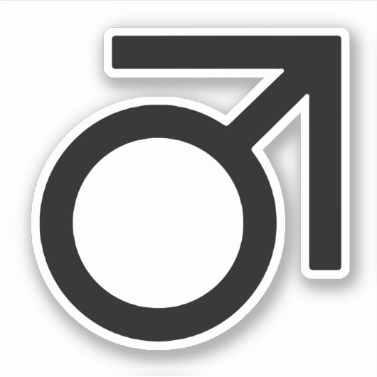 Butch Gender Symbol Aufkleber (Vorderseite)