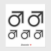 Butch Gender Symbol Aufkleber (Blatt)