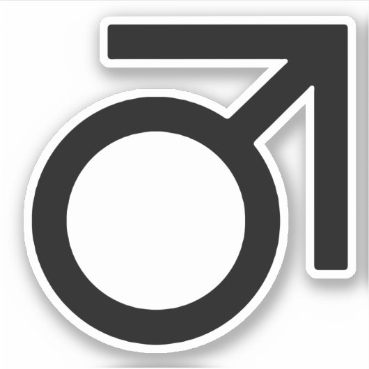 Butch Gender Symbol Aufkleber (Vorderseite)