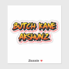 Butch Kane Akshunz Aufkleber