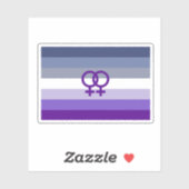 Butch Lesbian Liebe WLW Pride Aufkleber (Blatt)