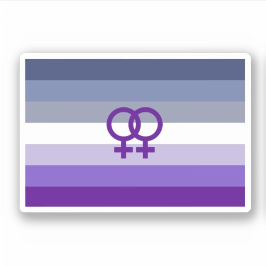 Butch Lesbian Liebe WLW Pride Aufkleber (Vorderseite)