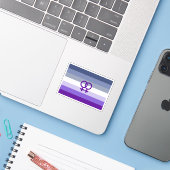 Butch Lesbian Liebe WLW Pride Aufkleber (Laptop mit iPhone)