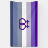 Butch Lesbian Liebe WLW Pride Banner (Vertikal)