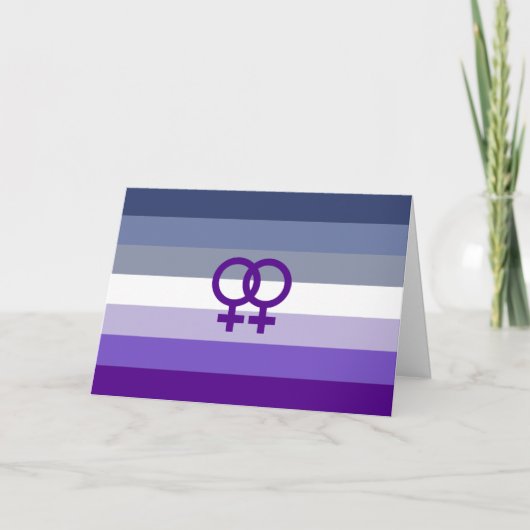 Butch Lesbian Liebe WLW Pride Feiertagskarte (Vorderseite)