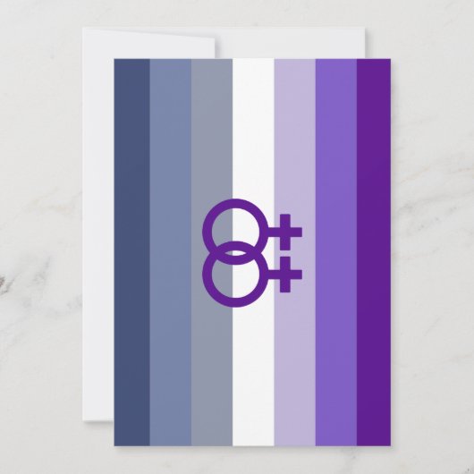 Butch Lesbian Liebe WLW Pride Feiertagskarte (Vorderseite)
