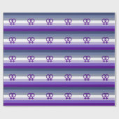 Butch Lesbian Liebe WLW Pride Geschenkpapier (Flach)