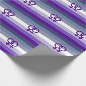 Butch Lesbian Liebe WLW Pride Geschenkpapier (Ecke)