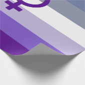 Butch Lesbian Liebe WLW Pride Geschenkpapier (Ecke)