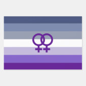 Butch Lesbian Liebe WLW Pride Geschenkpapier Set (Vorderseite 2)