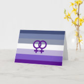 Butch Lesbian Liebe WLW Pride Karte (Gelbe Blume)