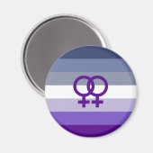 Butch Lesbian Liebe WLW Pride Magnet (Vorderseite/Rückseite)