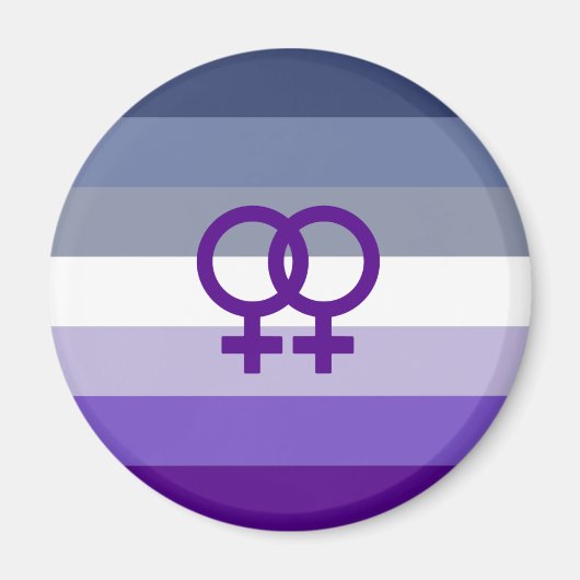 Butch Lesbian Liebe WLW Pride Magnet (Vorne)