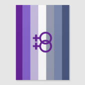 Butch Lesbian Liebe WLW Pride Magneteinladung (Vorderseite)