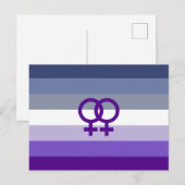 Butch Lesbian Liebe WLW Pride Postkarte (Vorne/Hinten)
