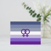 Butch Lesbian Liebe WLW Pride Postkarte (Stehend Vorderseite)