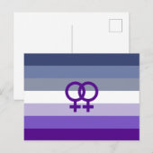 Butch Lesbian Liebe WLW Pride Postkarte (Vorne/Hinten)
