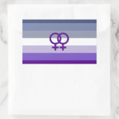 Butch Lesbian Liebe WLW Pride Rechteckiger Aufkleber (Tasche)
