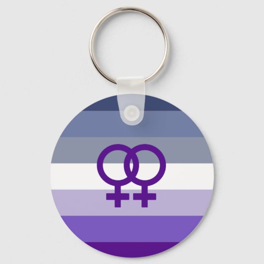 Butch Lesbian Liebe WLW Pride Schlüsselanhänger (Vorderseite)