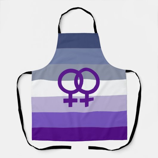 Butch Lesbian Liebe WLW Pride Schürze (Vorderseite)