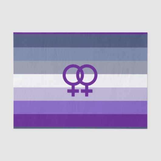 Butch Lesbian Liebe WLW Pride Seidenpapier (Vorderseite)