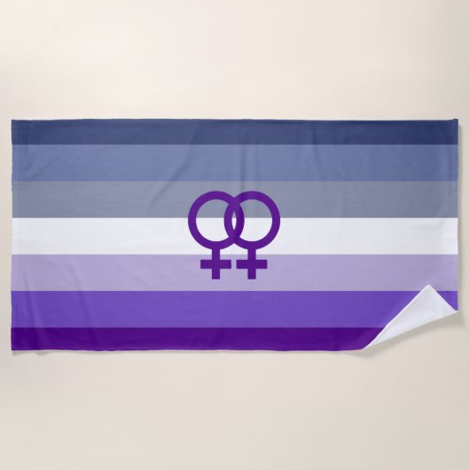 Butch Lesbian Liebe WLW Pride Strandtuch (Vorderseite)
