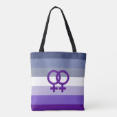 Butch Lesbian Liebe WLW Pride Tasche (Rückseite)