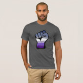 Butch Lesbian Pride Fist T-Shirt (Vorne ganz)