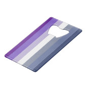 Butch Lesbian Pride Flag Geldbeutel Flaschenöffner (Vorderseite Schrägansicht)