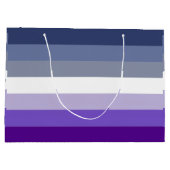 Butch Lesbian Pride Flag Große Geschenktüte (Rückseite)