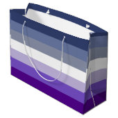 Butch Lesbian Pride Flag Große Geschenktüte (Rückseite Schrägansicht)