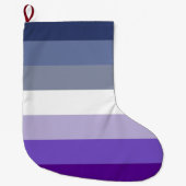 Butch Lesbian Pride Flag Großer Weihnachtsstrumpf (Vorderseite)