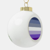 Butch Lesbian Pride Flag Keramik Kugel-Ornament (Links)