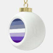 Butch Lesbian Pride Flag Keramik Kugel-Ornament (Rechts)