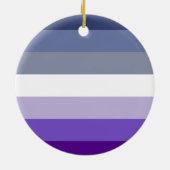Butch Lesbian Pride Flag Keramik Ornament (Hinten)