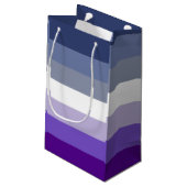Butch Lesbian Pride Flag Kleine Geschenktüte (Rückseite Schrägansicht)