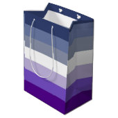 Butch Lesbian Pride Flag Mittlere Geschenktüte (Rückseite Schrägansicht)