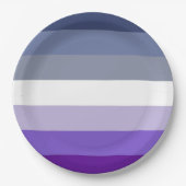 Butch Lesbian Pride Flag Pappteller (Vorderseite)