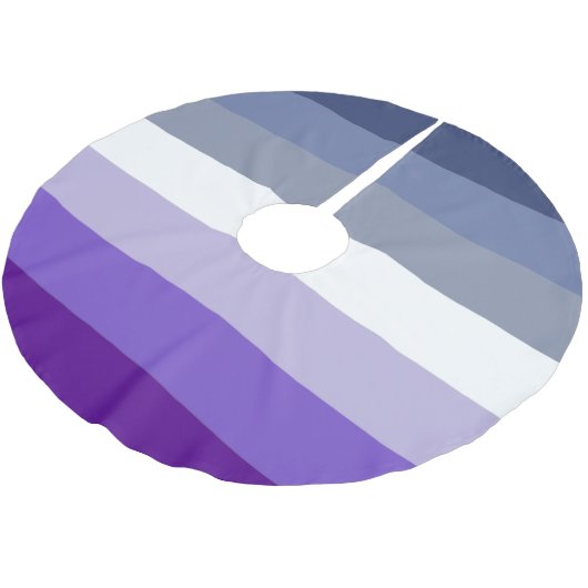 Butch Lesbian Pride Flag Polyester Weihnachtsbaumdecke (Schrägansicht)