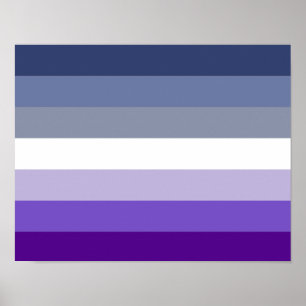 Butch Lesbian Pride Flag Poster